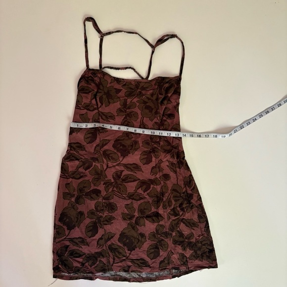 Free People Pink and Olive Mini Dress - Picture 10 of 13